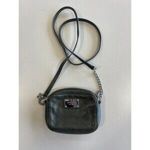 Michael Kors Cow Leather Mini Crossbody Bag Black